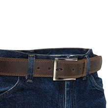 Load image into Gallery viewer, Hide & Drink, Men's Two Row Stitch Leather Belt Handmade :: Bourbon Brown (Size 42)