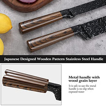 Load image into Gallery viewer, Knife Set,12-Piece Kitchen Knife Set with Wooden Block,Professional Chef Knife Sets with steak knives,High Carbon German Stainless Steel Knife with Japanese Designed Wooden Pattern Stainless Handle