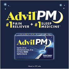Load image into Gallery viewer, Advil Pain Reliever and Fever Reducer, Ibuprofen 200mg for Pain Relief - 300 Count, Advil PM Pain Reliever and Nighttime Sleep Aid, Ibuprofen for Pain Relief and Diphenhydramine Citrate - 20 Count