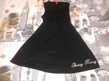 Load image into Gallery viewer, Cute Dress for Teens Girl Two Piece Set Bunny Prints Casual Cotton Dresses for Spring Autumn (M) Black White