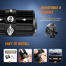 Load image into Gallery viewer, Nilight LED Light Bar Set, 12 Inch 300W Triple Row Spot Flood Combo Work Driving Lamp, 2 Pcs 4 inch 60 W Triple Row Flood Spot LED with Wiring Harness for Off road ATV Boat Lighting, 2 Year Warranty