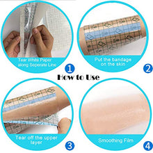 Load image into Gallery viewer, Gozahad Tattoo Aftercare Bandage | 6 in x 1 yd Roll | Clear Adhesive Wrap Second Skin Protective Waterproof Tattoo Film Transparent Product tattoo Bandages
