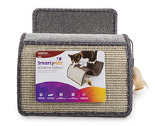 Load image into Gallery viewer, SmartyKat Scratch Scroll with Feather Toy, Multi-Surface Sisal & Carpet Cat Scratcher, Interactive Scratching Outlet & Lounger