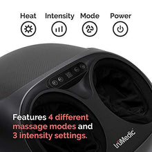 Load image into Gallery viewer, truShiatsu PRO Foot Massager Machine with Heat Deep Kneading Therapy, Air Compression, Shiatsu Pressure Point Technology, Infrared Heat and Adjustable Intensities for Foot Pain Relief by truMedic