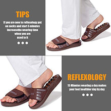 Load image into Gallery viewer, CLORIS Reflexology Foot Massagers Acupressure Massage Slippers for Men Wome, Relief Plantar Fasciitis Heel Arch Arthritis Neuropathy Pain Gift (Men Size 8-10, Women Size 9-12)