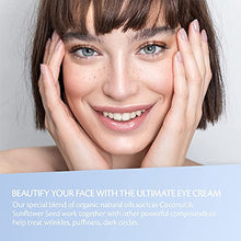 Load image into Gallery viewer, M3 Naturals Anti-Aging Eye Cream for Dark Circles and Puffiness with Collagen, Hyaluronic Acid & Fruit Stem Cell - Fight Eye Bags, Fine Lines, Puffiness, Under Eye & Wrinkles for Men & Women 1.7 oz