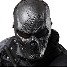 Load image into Gallery viewer, Tactical Mask Skull Full Face with Metal Mesh Eye Protection-Airsoft/BB Gun/CS Game-Zombie Masks Heads Scary for Cosplay Party Halloween Tricky Man&Women