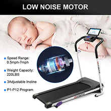 Load image into Gallery viewer, Goyouth Folding Treadmill for Home Electric Motorized Workout Foldable Running Machine Portable Compact Treadmills Jogging Machine for Running and Walking Exercise Fitness, Free Installation