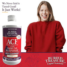 Load image into Gallery viewer, Buried Treasure ACF Extra Strength Extreme Immune Support with Elderberry Echinacea Vitamin C and Herbal Blend for Comprehensive Rapid Relief 16 Fluid Ounce