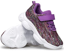 Load image into Gallery viewer, MURDESOT Kids Shoes Toddler Boys Girls Athletic Running Sports Strap Sneakers for Toddler/Little Kid/Big Kid 13 Purple