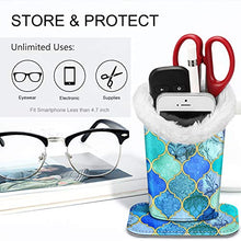 Load image into Gallery viewer, Fintie Plush Lined Eyeglasses Holder with Magnetic Base- PU Leather Glasses Stand Case (Official Micklyn Le Feuvre Product)