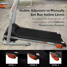 Load image into Gallery viewer, Hurtle Electric Folding Treadmill Exercise Machine - Smart Compact Digital Fitness Treadmill Workout Trainer w/Bluetooth App Sync, Manual Incline Adjustment, for Walking, Running, Gym HURTRD18