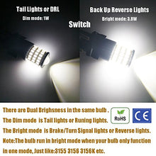 Load image into Gallery viewer, iBrightstar Newest 9-30V Super Bright Low Power 3157 4157 3057 3156 LED Bulbs with Projector Replacement for Back Up Reverse Lights and Tail Brake Parking Lights, Xenon White
