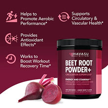Load image into Gallery viewer, Organic Beet Root Powder for Workout Recovery & Athletic Endurance | with L-Arginine for Nitric Oxide Boost