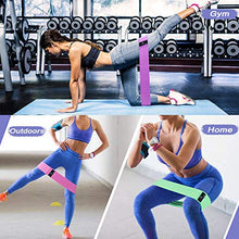 Load image into Gallery viewer, Exercise Resistance Bands for Legs and Butt, Anti-Slip & Roll Workout Booty Bands for Women Squat Glute Hip Training, 3 Levels Sports Fitness Band -JUEYINGBAILI