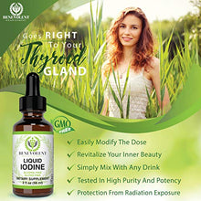 Load image into Gallery viewer, Liquid Iodine Potassium Drops - 1300 Servings | Large 2oz Bottle | Great Taste | 2X Absorption | Just One (1) Drop a Day for Fast, Potent Thyroid Support - Potassium Iodide. Alcohol and Gluten Free.