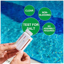 Load image into Gallery viewer, SuperCheck Salt Test Strips for Testing Sodium Chloride Content in Pool and Spa, 0-6000 ppm, Saltwater Pool Test Strips, Measure Salt Level in Saltwater Chlorine Generator Pool System, Salt Test Kits