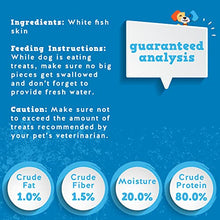 Load image into Gallery viewer, Jack&Pup Fish Skins for Dogs Healthy Dog Treats Small Dogs, Premium Fish Skin Dehydrated Dog Treats for Large Dogs, All Natural Dog Treats for Medium Dogs, Omega 3 Fish Treats for Dogs (18 Pack)