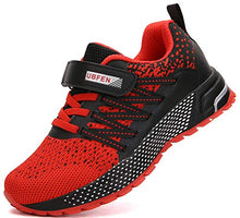 Load image into Gallery viewer, KUBUA Kids Sneakers for Boys Girls Running Tennis Shoes Lightweight Breathable Sport Athletic Red