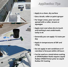 Load image into Gallery viewer, L R Liquid Rubber RV Roof Coating - Solar Reflective Sealant, Trailer and Camper Roof Repair, Waterproof, Easy to Apply, Brilliant White, 5 Gallon