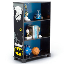 Load image into Gallery viewer, Delta Children Deluxe 3-Shelf Bookcase - Ideal for Books, Decor, Homeschooling & More, DC Comics Batman