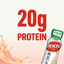 Load image into Gallery viewer, BOOST High Protein with Fiber Complete Nutritional Drink, Creamy Strawberry, 8 fl oz Bottle, 24 Pack