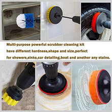 Load image into Gallery viewer, 31 Piece Drill Brush Attachments Set, Scrub Pads & Sponge,Power Scrubber Brush with Extend Long Attachment All Purpose Cleaning Kit for Grout, Tiles, Sinks, Bathtub, Bathroom, Kitchen and Automobile