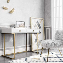 Load image into Gallery viewer, CosmoLiving Camila, White Writing Desk