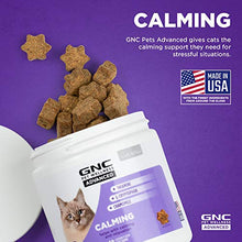 Load image into Gallery viewer, GNC Pets ADVANCED Calming Cat Chews Cats, 60 ct | Chicken Flavored Cat Soft Chews for Calming & Relaxation | Thiamine, L-Tryptophan, & Chamomile Cat Calming Supplements | Made in the USA