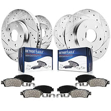 Load image into Gallery viewer, Detroit Axle - Front and Rear Drilled Disc Brake Rotors Ceramic Brake Pads Replacement for 2007-2013 Nissan Altima - 8pc Set