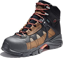 Load image into Gallery viewer, Timberland PRO Men's Hyperion 6 inch XL Alloy Safety Toe Waterproof Industrial Hiker Work Boot, Brown/Black Distressed, 10