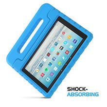 Load image into Gallery viewer, MoKo Case for Fire HD 10 Tablet (5th/7th/9th Generation, 2015/2017/2019 Release), Kids Shock Proof Convertible Handle Light Weight Super Protective Stand Cover Case for Fire HD 10.1 Inch, Blue