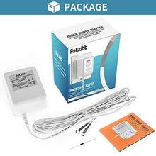 Load image into Gallery viewer, FATKITT 18V Doorbell Transformer, Power Supply Adapter Compatible with Nest Hello Video Doorbell, Arlo and Eufy Doorbell, 18 Volt VAC 500 mA Transformer with 13 ft Cable (White)