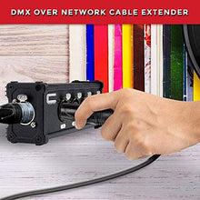 Load image into Gallery viewer, Pair of 4 Channel 3-Pin XLR Male and Female to Single Ethercon - Compact Cat6 Multi Network Snake Receiver- XLR, AES, DMX Channels Over RJ45 Cat5/Cat6 Ethernet Cable
