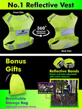 Load image into Gallery viewer, No.1 Reflective Vest Running Gear - YOUR BEST CHOICE TO STAY VISIBLE UltraLight & Comfy Motorcycle Reflective Vest - Large Pocket & Adjustable Waist - Safety Vest In 6 Sizes (Small, Yellow - Vest Set)