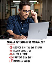 Load image into Gallery viewer, Gaming Glasses | Blue Light Blocking Glasses | Intercept/Onyx by Gunnar | 65% Blue Light Protection, 100% UV Light, Anti-Reflective To Protect & Reduce Eye Strain & Dryness