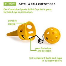 Load image into Gallery viewer, Champion Sports Catch A Ball Set: Classic Kids Outdoor Party Game for Lawn, Camping & Beach