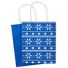 Load image into Gallery viewer, Hallmark Stiff Handle Gift Bag, Holiday Icons, 12 Pack Medium