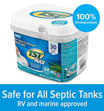 Load image into Gallery viewer, Camco TST MAX Ocean Scent RV Drop-Ins - Eliminates Odors and Aids in Breaking Down Holding Tank Waste - Includes 30 per Bucket (41615)