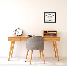 Load image into Gallery viewer, Americanflat 8.5x11 Diploma Frame in Black with Shatter Resistant Glass - Horizontal and Vertical Formats for Wall and Tabletop