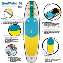 Load image into Gallery viewer, Blue Water Toys Inflatable Crossover Stand Up Paddle Board/Kayak Kit - Pump, Backpack, Coil Leash, Paddles, Detachable Seat, SUP 300 Pound Limit, 10 Feet by 32 Inches