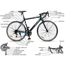Load image into Gallery viewer, Goplus Commuter Bike Road Bike Quick Release Aluminum 700C 21 Speed (Black)
