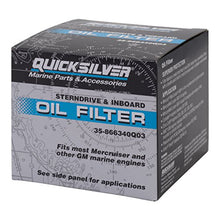 Load image into Gallery viewer, Quicksilver 866340Q03 Oil Filter - MerCruiser Stern Drive and Inboard Engines