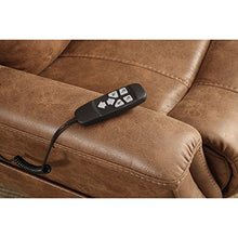 Load image into Gallery viewer, Pulaski Faux Leather Dual Motor Lift Chair in Badlands Saddle