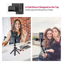 Load image into Gallery viewer, Phone Tripod Mount with Cold Shoe, ULANZI Universal Cell Phone Tripod Adapter, Smartphone Stand Holder for Monopod Selfie Stick Fits iPhone Samsung and All Phones, 360 Rotation, Adjustable Clamp