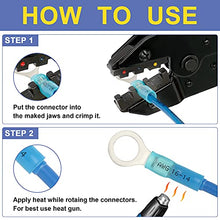 Load image into Gallery viewer, haisstronica Crimping Tool For Heat Shrink Connectors-AWG 22-10 Ratchet Wire Terminal Crimper-Ratcheting Crimper Tools-Available For Insulated Nylon Connectors and Electrical Wire Connectors HS-8327