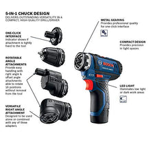 Load image into Gallery viewer, Bosch GSR12V-140FCB22 Cordless Electric Screwdriver 12V Kit - 5-In-1 Multi-Head Power Drill Set
