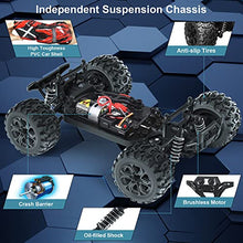 Load image into Gallery viewer, Upgraded Remote Control Car for Boys,GUOKAI 1:18 Scale Fast RC Cars All Terrain,High Speed 25MPH Rock Crawler RC Truck 4x4 Off Road Waterproof 2.4 GHz Control with Extra Shell and Battery 40+ min Run