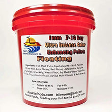 Load image into Gallery viewer, Aquatic Foods Inc. 7-10 Day Ultra Intense Color Enhancing -1mm for Cichlids, Discus, All Tropical Fish Floating Pellets 500g / 1.1 lbs