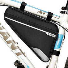 Load image into Gallery viewer, opamoo Bike Bicycle Triangle Frame Bag - Bike Bicycle Storage Bag Pack Bike Accessories Road Mountain Cycling Saddle Pouch Bag (Black)